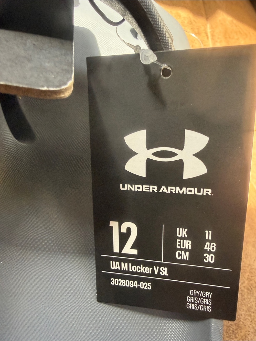 Men’s NWT Under Armour Slate Gray Contoured Slide Sandals 12 - Picture 2 of 4